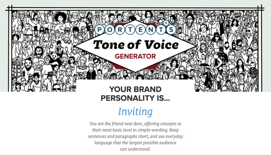 portents tone of voice generator