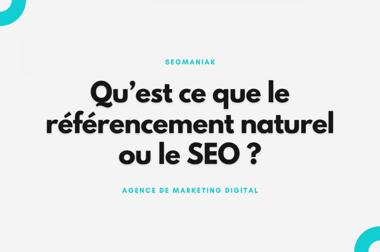 Qu’est ce que le référencement naturel ou le SEO ? - Seomaniak