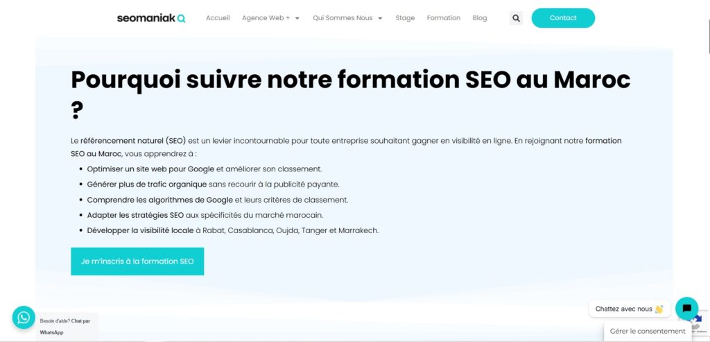 Pourquoi suivre notre formation SEO au Maroc ?
