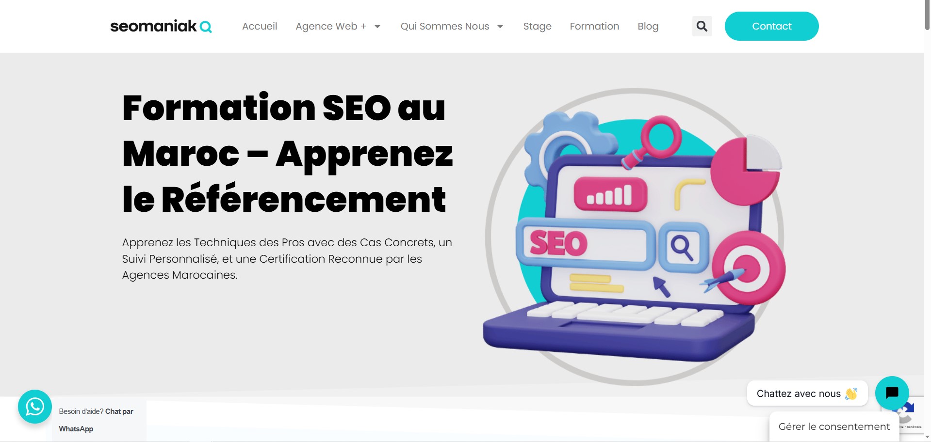 Formation SEO en ligne Seomaniak