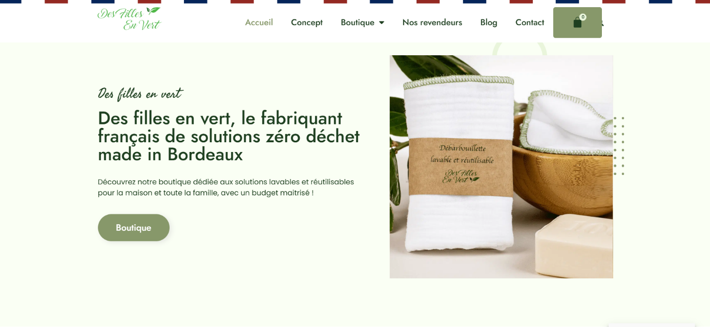 site web Des filles en vert
