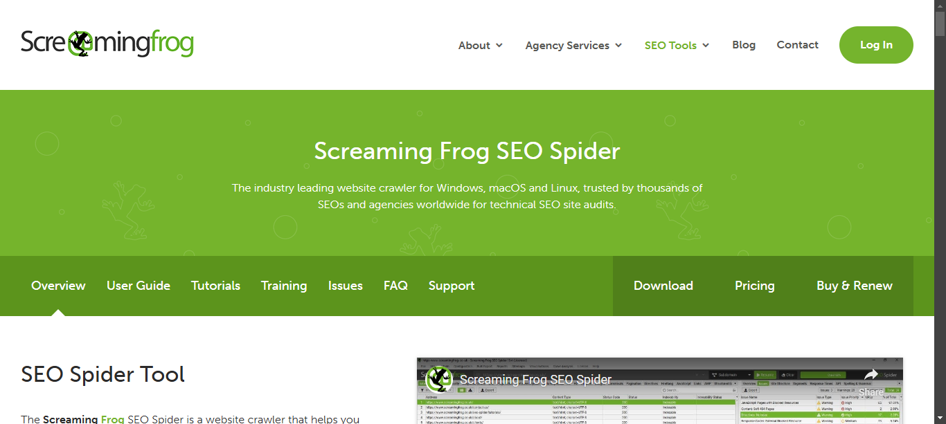 Screaming Frog - Audit SEO technique