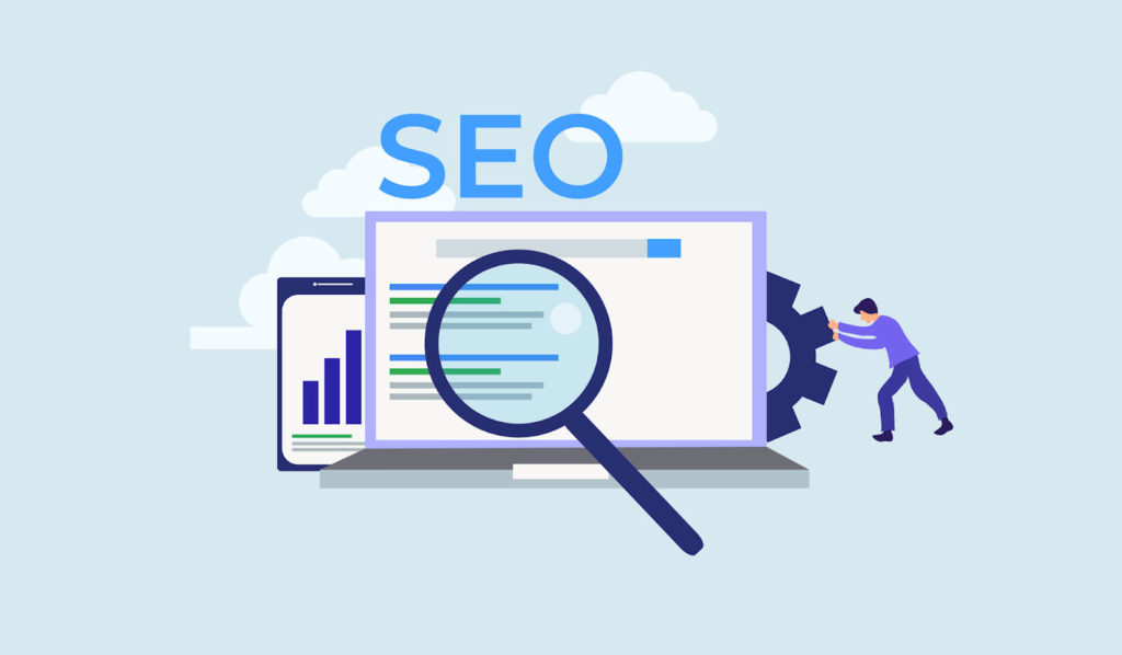 Illustration du concept de SEO durable, représentant la stratégie de visibilité responsable