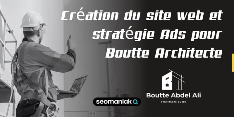 Portfolio digital et site web professionnel pour Boutte Architect conçu par Seomaniak