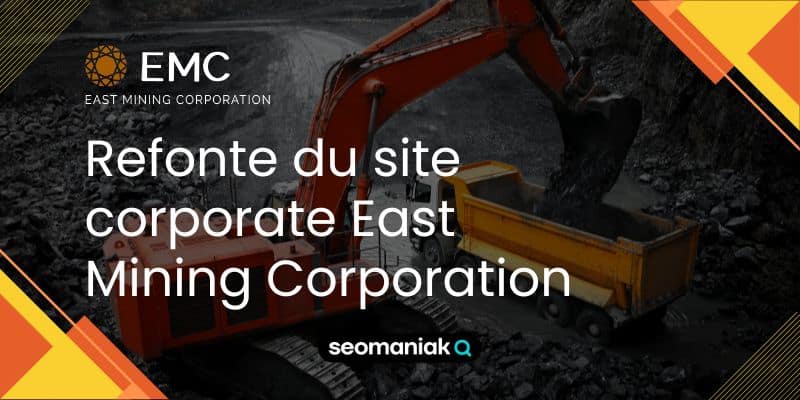 Création du site vitrine et stratégie digitale pour East Mining Maroc – secteur minier