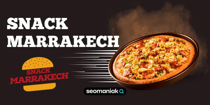 Site de commande en ligne Snack Marrakech développé par Seomaniak avec commande via WhatsApp